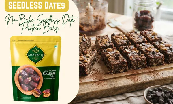 No-Bake Seedless Date Protein Bars