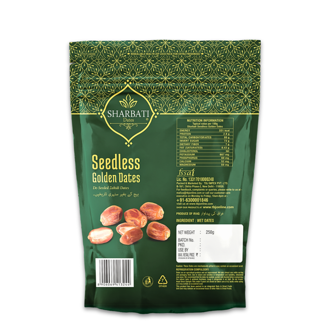 Seedless Golden Dates - 250g